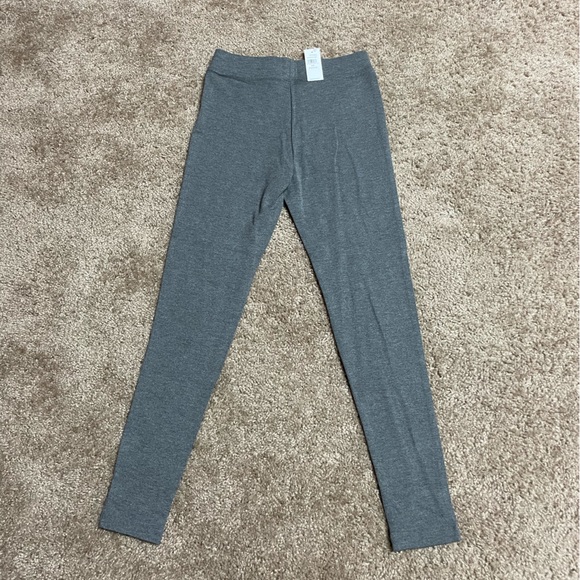 GAP LEGGINGS IN STRETCH JERSEY. LIGHT HEATHER GRAY. XS PETITE. NEW, NEVER WORN. - Picture 2 of 7